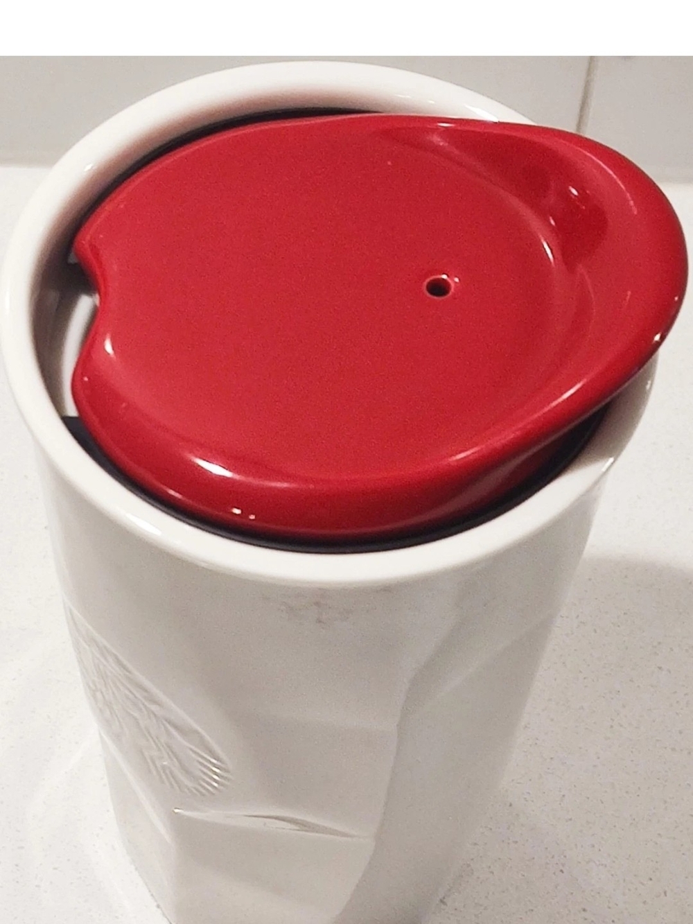 Starbucks Coffee Faceted Ceramic Tumbler  10oz...